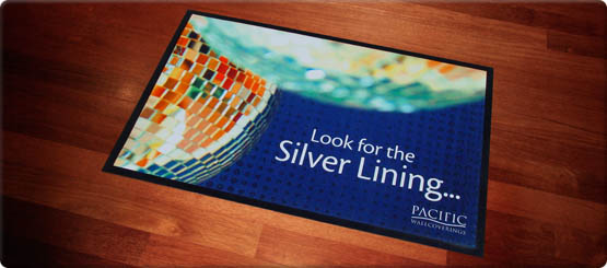 Greet your customers with a branded mat